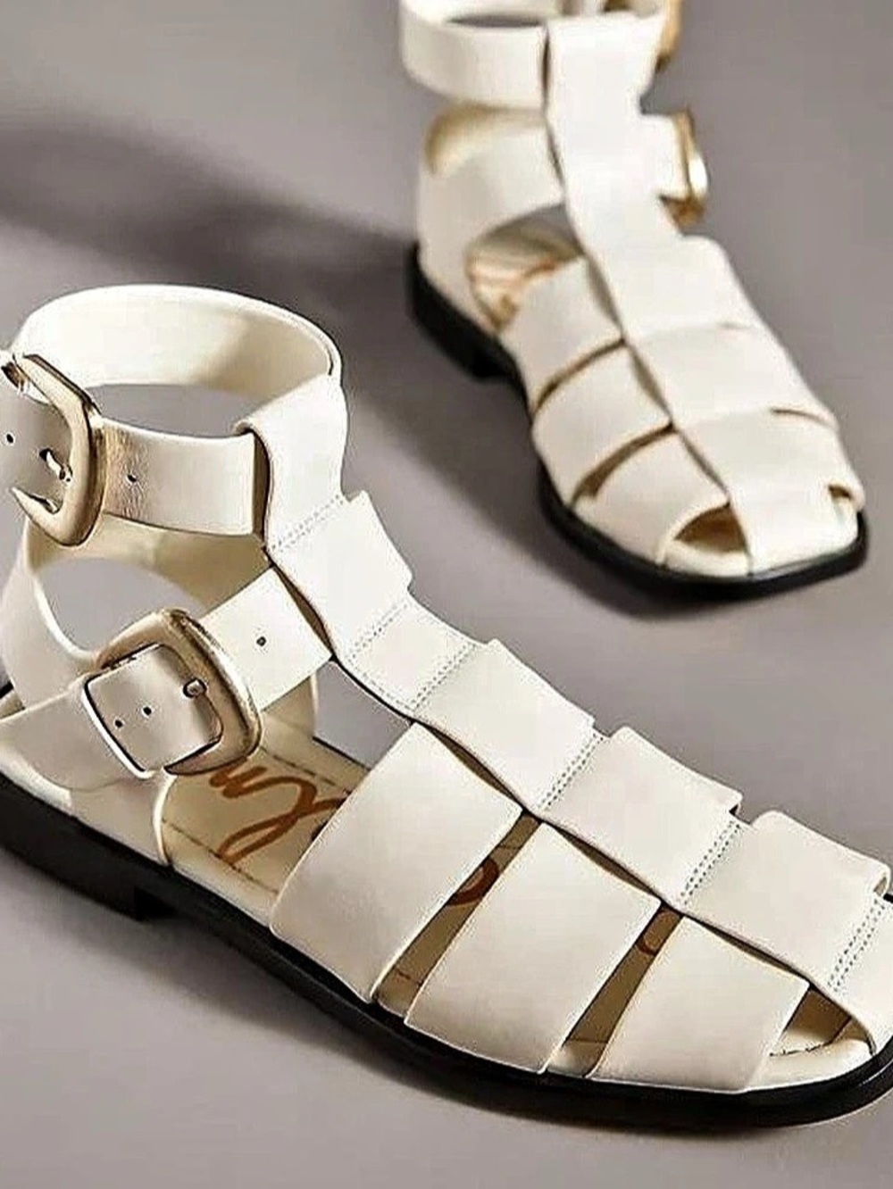 Sam Edelman Dawn Fisherman Sandal Strappy Sandals White US 8.5